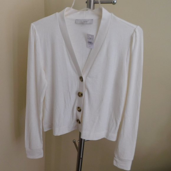 Loft Button Down Sweater size L - Picture 1 of 2